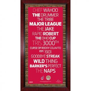 Steiner Sports Cleveland Indians Subway Sign Wall Art with Authentic Dirt from