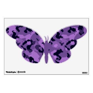 Dark Lavender Camo; Camouflage Wall Decal