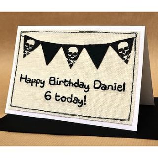pirates personalised boys birthday card by jenny arnott cards & gifts