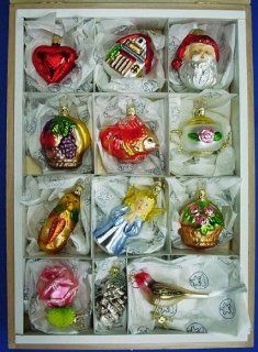 Bride's Tree Ornaments Set of 12 By Inge Glas, Hand Made in Germany   Decorative Hanging Ornaments