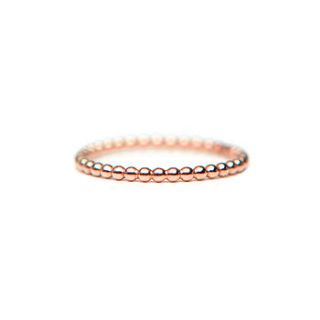 rose gold pearl ring by mia lia
