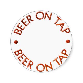 Beer On Tap Logo Stickers