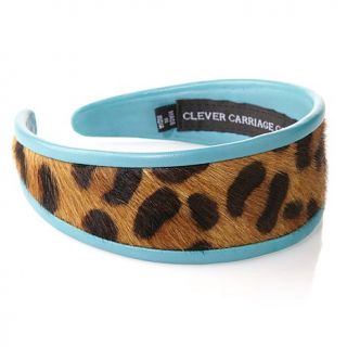 Clever Carriage St. Tropez Leopard Haircalf Headband