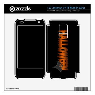 Halloween lettering ghost decal for LG optimus 2X