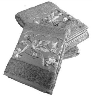Anali Platinum Rossignol Towel Set   Grey   Bath Towels