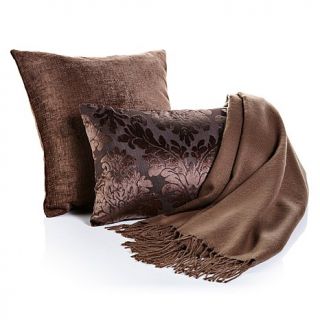 Highgate Manor Royal Elegance Pillows & Throw 3 piece Gift Set