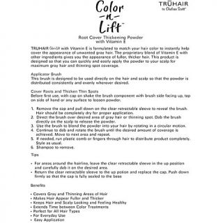TRUHAIR by Chelsea Scott® Color n Lift Thickening Fibers   Black