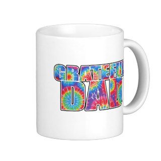 Grateful Dad (blue and red) Mugs