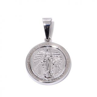 Michael Anthony Jewelry® "Virgin Mary" Round Stainless Steel Pendant