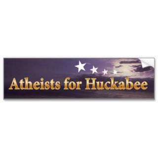 Atheists for Huckabee Bumper Stickers