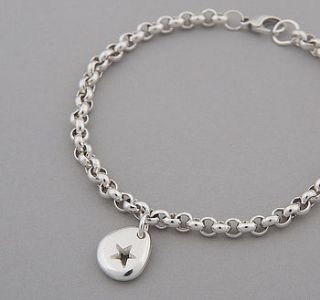 pebble bracelet shiny silver by latham & neve