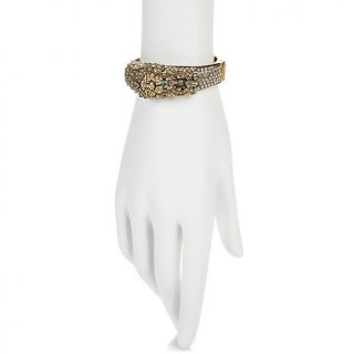 Heidi Daus "Bling of the Jungle" Crystal Accented Bangle Bracelet