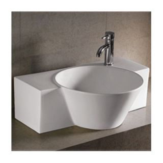 Whitehaus Collection Isabella Above Mount Bathroom Sink with Center