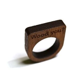unique wooden ring by made lovingly made