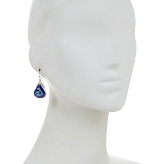 Jay King Micro Opal and Lapis Inlay Sterling Silver Drop Earrings