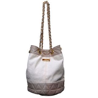 cream canvas slouch bag by charbon london