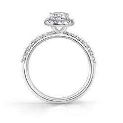 18k White Gold 1ct TDW Diamond Halo Bridal Ring Set (H I, SI1 SI3) Bridal Sets