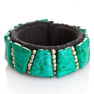 BAJALIA "Manjana" Gem Color Stone Cuff Bracelet