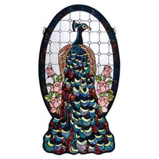 meyda tiffany tiffany nouveau peacock profile stained glass