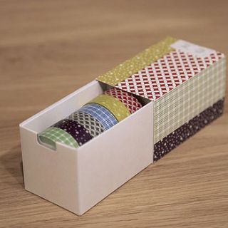 box of six decorative tapes by nonesuchthings