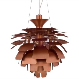 19 inch Artichoke Style Chandelier Copper Modern Lamp Modway Chandeliers & Pendants