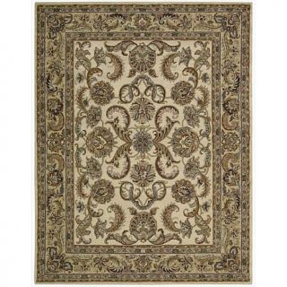 India House Collection Ivory Wool Area Rug