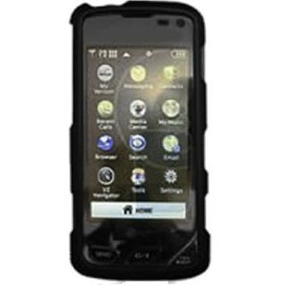 Crystal Hard Solid Black Cover Case for LG CHOCOLATE TOUCH VX8575 w/ Swivel Belt Clip [WCP239] Cell Phones & Accessories