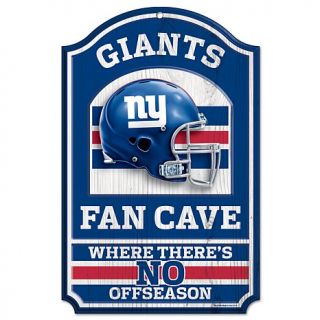 New York Giants NFL Fan Cave Wood Sign