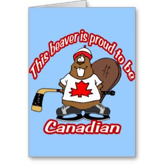 Canadian Beaver Greeting Card