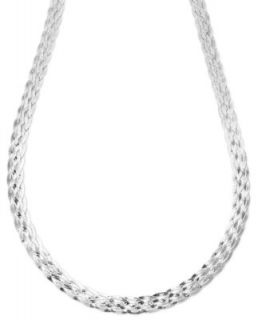 Giani Bernini Sterling Silver Necklace, Multi Row Necklace   Necklaces   Jewelry & Watches