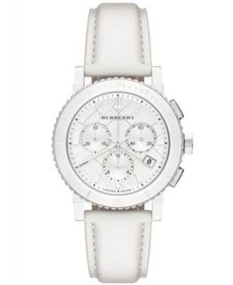 Burberry Watch, Swiss Chronograph White Ceramic Bracelet 38mm BU9080   Watches   Jewelry & Watches