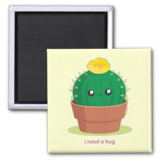 Lonely Cactus Refrigerator Magnets