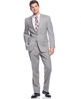 Michael Michael Kors Suit Light Grey Stripe Big and Tall   Suits & Suit Separates   Men