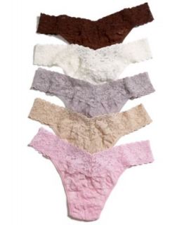 Hanky Panky Signature Lace Original Rise Thong 3 Pack Gift Set 48HOUND3   Lingerie   Women