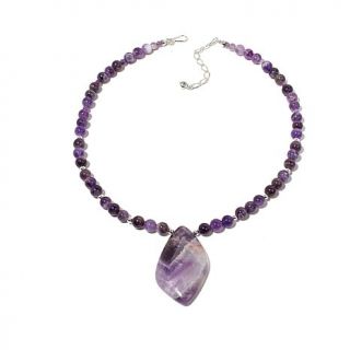 Jay King Amethyst Drop Sterling Silver 20 1/4" Necklace
