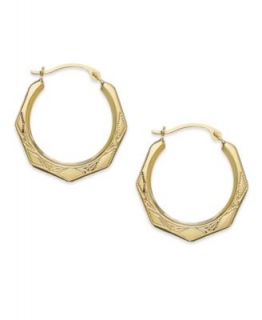10k Gold Earrings, Swirl Hoop Earrings   Earrings   Jewelry & Watches