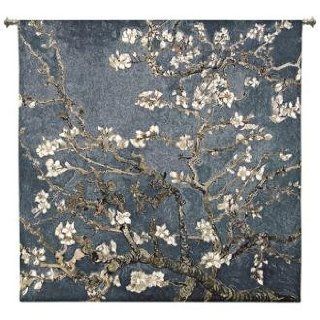 Almond Blossom Large 52" Square Wall Hanging Tapestry   Print
