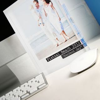 personalised acrylic polaroid desk frame by ta dah wall art