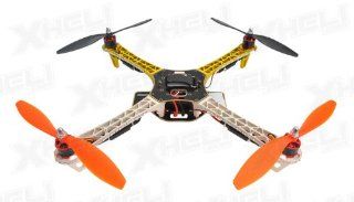 AeroSky Quadcopter 4 Channel RTF w/ LED (Yellow) Toys & Games