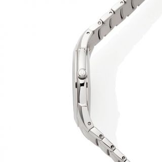 Bulova Men's White Sunray Dial Stainless Steel Bracelet Dress Watch