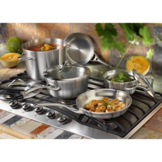 Calphalon Contemporary Stainless Steel 8 Piece Cookware Set