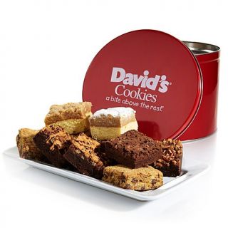 David's Cookies 5 lbs. Brownies and Crumb Cakes in Red Tin