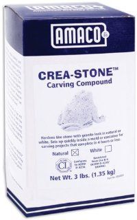 AMACO Crea Stone, 3 Pound/Pkg, Natural