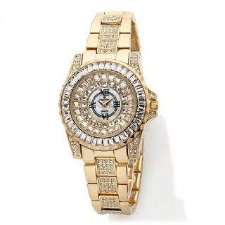 Croton "Balliamo" Ladies' 35.5mm Round Case Crystal Encrusted Bracelet Watch