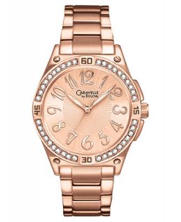 Caravelle New York by Bulova Watch, Womens 50th Anniversary Rose Gold Tone Stainless Steel Bracelet 32mm 44L108   Watches   Jewelry & Watches