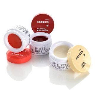 Korres Moist and Hydrated Lip Butter Trio