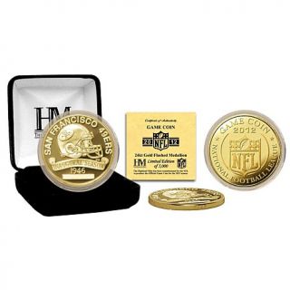 2012 Limited Edition 24K Gold Flash NFL Game Coin by The Highland Mint   San Fr