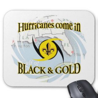 Hurricanes in Black & Gold Mousepads