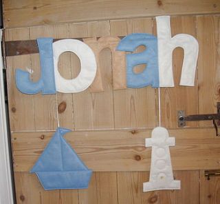 personalised nautical decoration by mollie mae handcrafted designs
