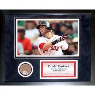 Dustin Pedroia Red Sox Photo, Game Dirt Collage by Steiner Sports